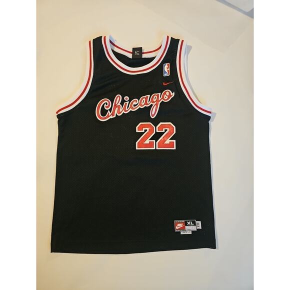 Jay Williams Youth. Size XL Nike Chicago Bulls Basketball Jersey Sewn Black #22 - Picture 1 of 13